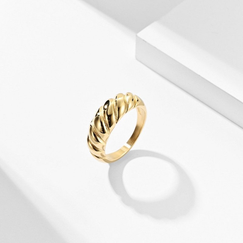 Stainless Steel Bread Ring Ring Fashionable Wear