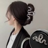 Slytherin Serpentine Metal Silver Barrettes