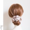 Pure black class crystal hair ring