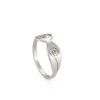Aerobics Yoga Girls Raising Hands Characters Stainless Steel Rings