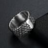 Circle Ring Stainless Steel Men's Retro Ring
