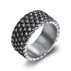 Circle Ring Stainless Steel Men's Retro Ring