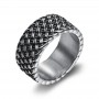 Circle Ring Stainless Steel Men's Retro Ring