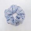 Blue And White Plaid Hair Band Ring Head Rope Rubber Band Hair Ring