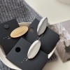 Glossy Metal Oval Duckbill Barrettes