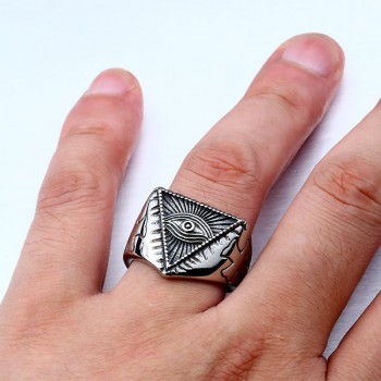 Stainless steel men's ring