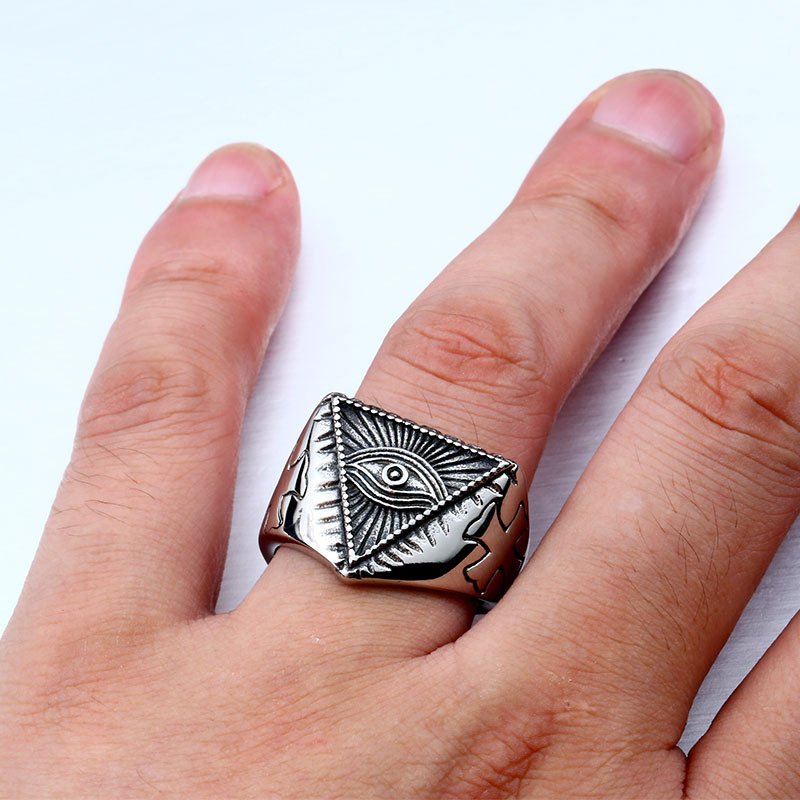 Stainless steel men's ring