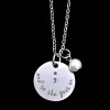Stainless Steel Pendant Necklace Lnspirational Necklace