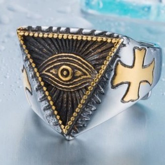Stainless steel men's ring