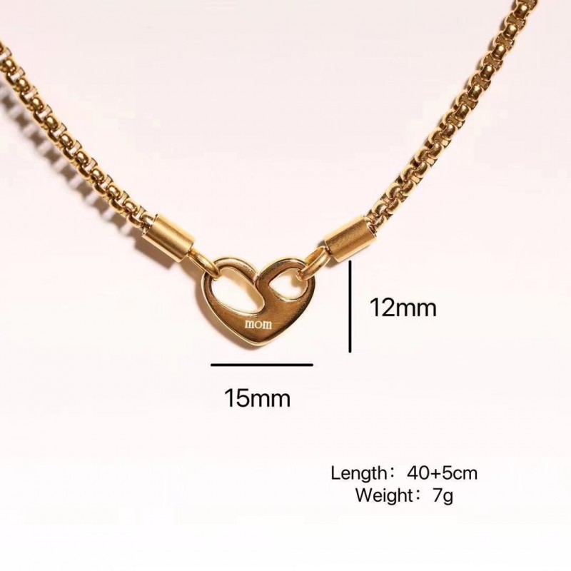 Stainless Steel Heart Necklace Pendant