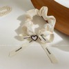 Camellia Large Intestine Hair Ring Retro Ponytail Hair String