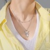 Star Moon Stainless Steel Necklace