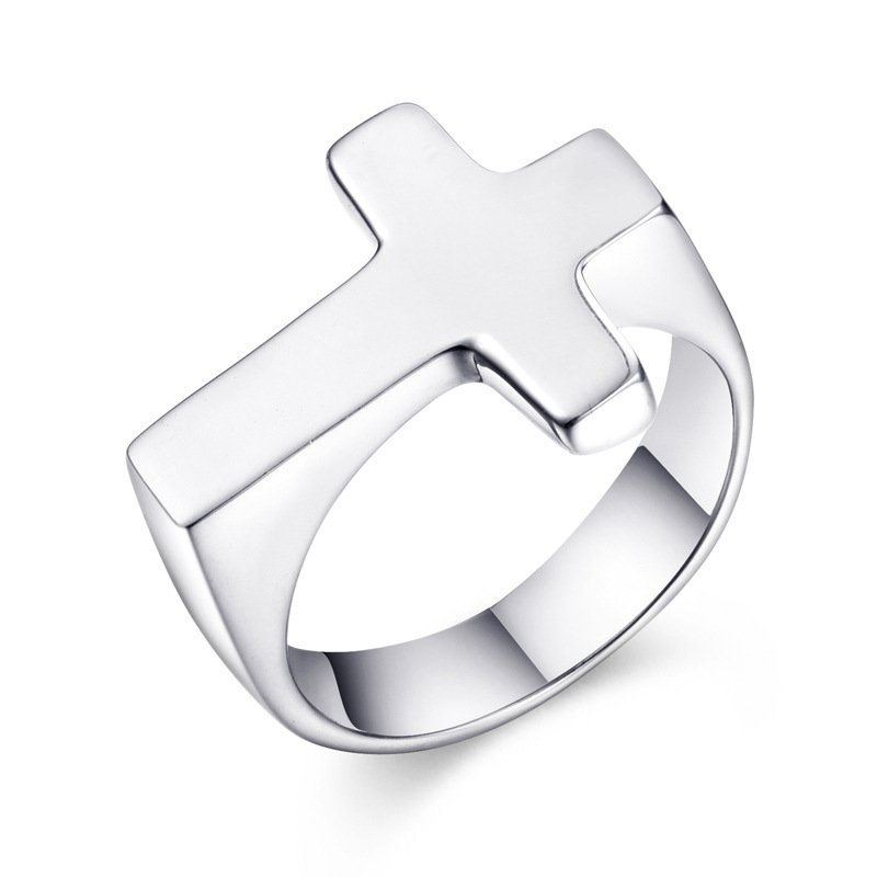 Cross Stainless Steel  Ring