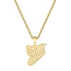 Monogram Stainless Steel Pendant Necklace