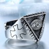 Stainless steel men's ring
