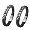 Minimalist  Statement Accessories Trendy Creative Leather Bracelets For Men