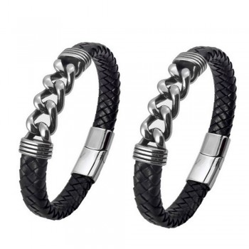 Minimalist  Statement Accessories Trendy Creative Leather Bracelets For Men
