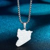 Monogram Stainless Steel Pendant Necklace