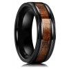 Wood Grain Stainless Steel Ring