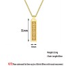 Rectangular Stainless Steel Pendant Necklace