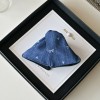 Embroidered Denim High Sense Barrettes Back Head Updo Shark Barrettes