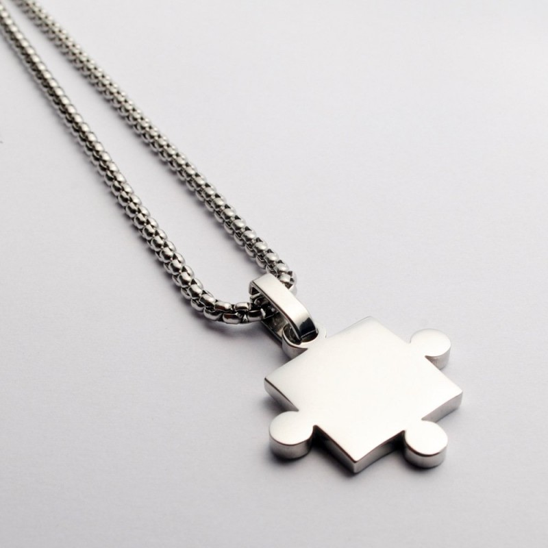 Titanium Steel Pendant Stainless Steel Couple Necklace