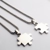 Titanium Steel Pendant Stainless Steel Couple Necklace