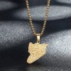 Monogram Stainless Steel Pendant Necklace