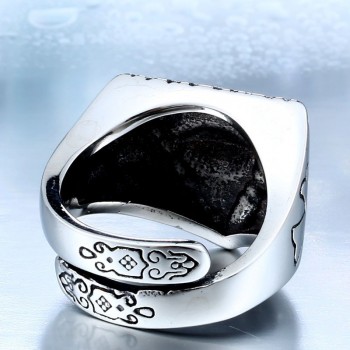 Stainless steel men's ring