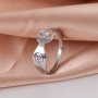 Aerobics Yoga Girls Raising Hands Characters Stainless Steel Rings