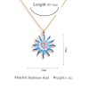 Stainless Steel Sun Pendant Necklace