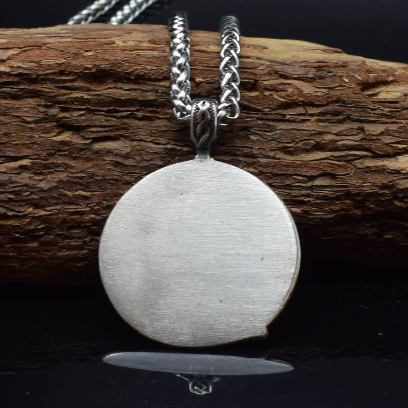 Rune Pendant Stainless Steel Necklace