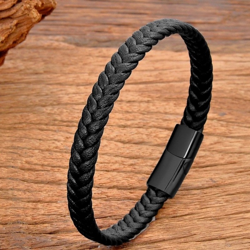 Twisted Braided Personalized Retro Leather Rope Bracelets For Couples