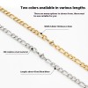 304 Stainless Steel Figaro Necklace