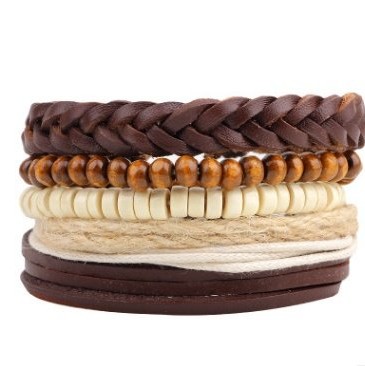 Fashion Beaded Leather Bracelets And Bracelets