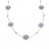 Flower Ornament Stainless Steel Necklace