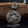 Rune Pendant Stainless Steel Necklace