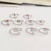 Number Ring Stainless Steel Lucky Number Ring