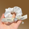 Camellia Large Intestine Hair Ring Retro Ponytail Hair String