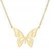 Stainless Steel Hollow Butterfly Necklace