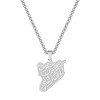 Monogram Stainless Steel Pendant Necklace