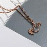Stainless Steel Necklace Bird Pendant Necklace