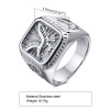 Stainless Steel Eagle Ring Gold Men's Ring