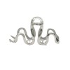Slytherin Serpentine Metal Silver Barrettes