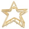 Hollow Pentagram Metal Grip Barrettes