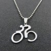 Mountain Bike Necklace Stainless Steel