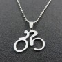 Mountain Bike Necklace Stainless Steel