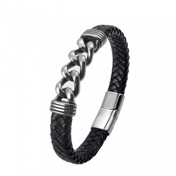Minimalist  Statement Accessories Trendy Creative Leather Bracelets For Men