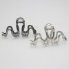 Slytherin Serpentine Metal Silver Barrettes