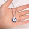 Stainless Steel Circular Steel Color Necklace
